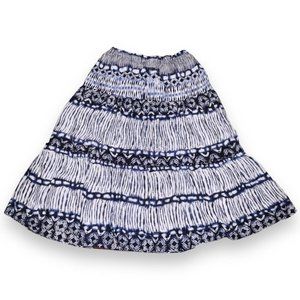 Covington Women’s Pattern Petite Skirt White/Blue Size Small Casual Clothing
